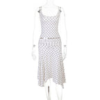 Cerina Polka Dot Cami Top & Midi Skirt Set