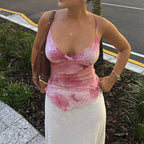 Desira Floral Sheer Mesh Cami Top