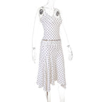 Cerina Polka Dot Cami Top & Midi Skirt Set