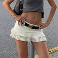 Solina Pleated Hem Mini Skort