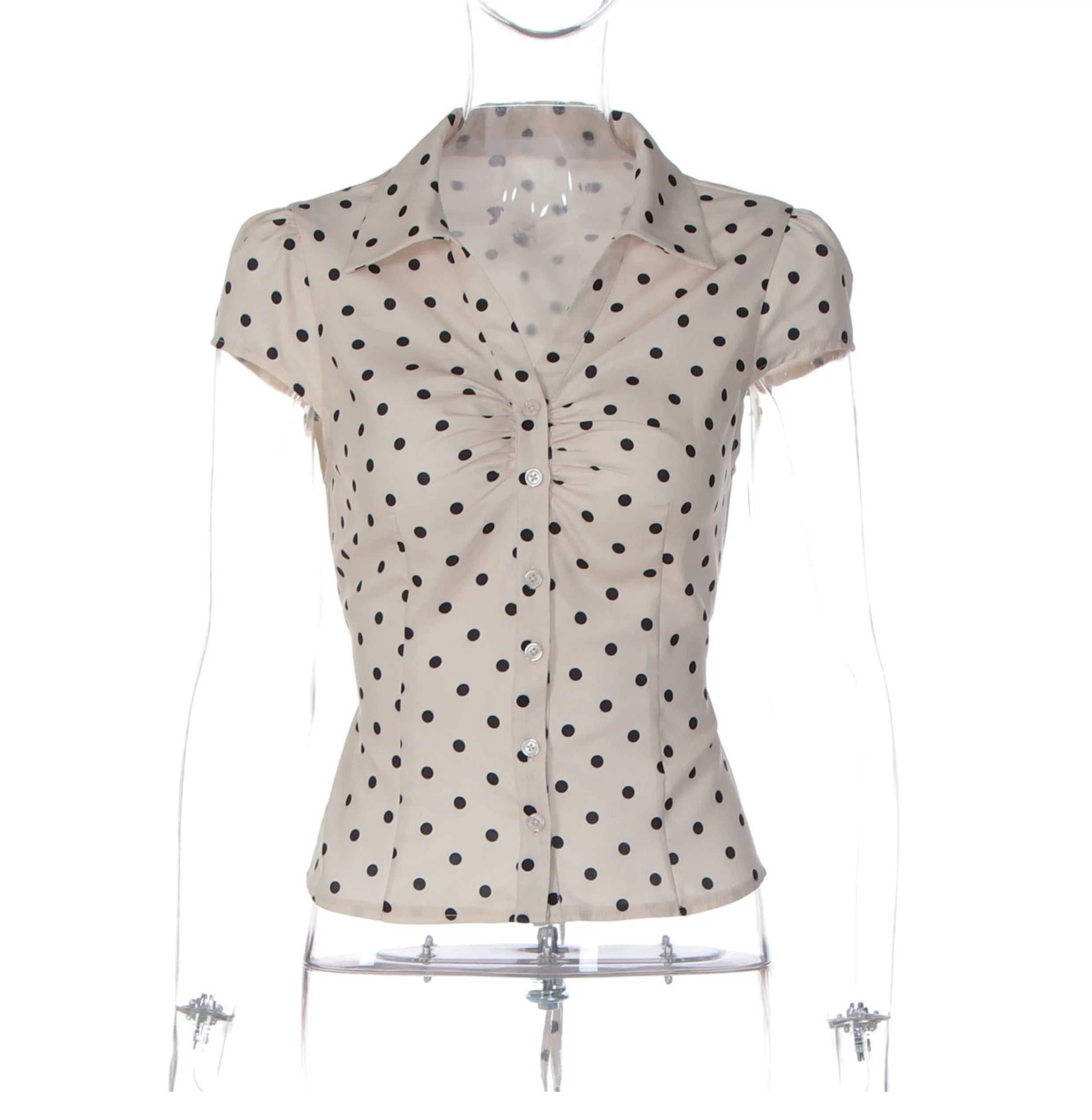 Natalia Vintage Button-Up Top