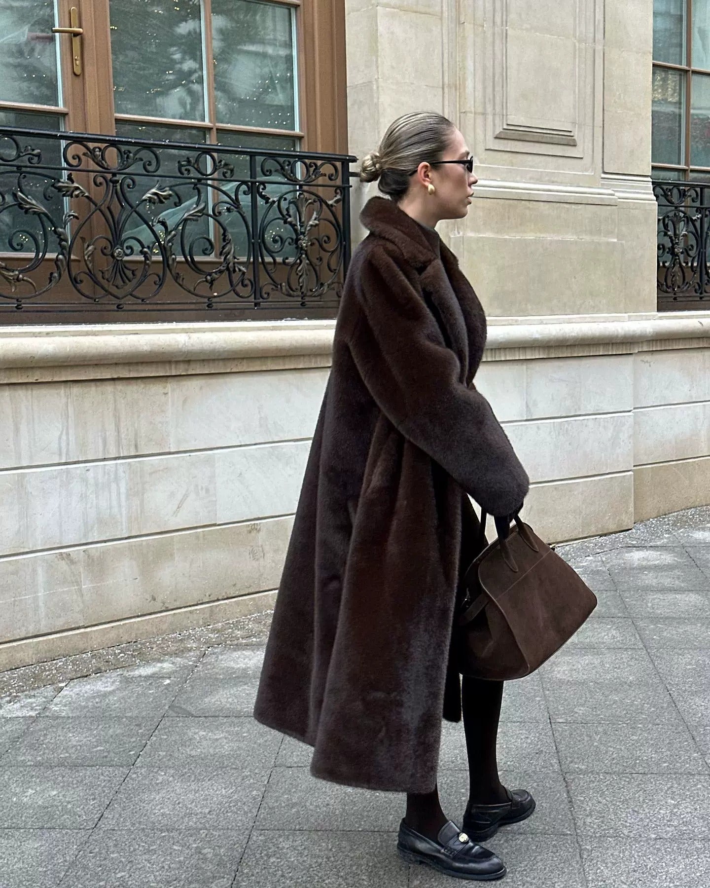 Tabitha Chocolate Faux Fur Coat