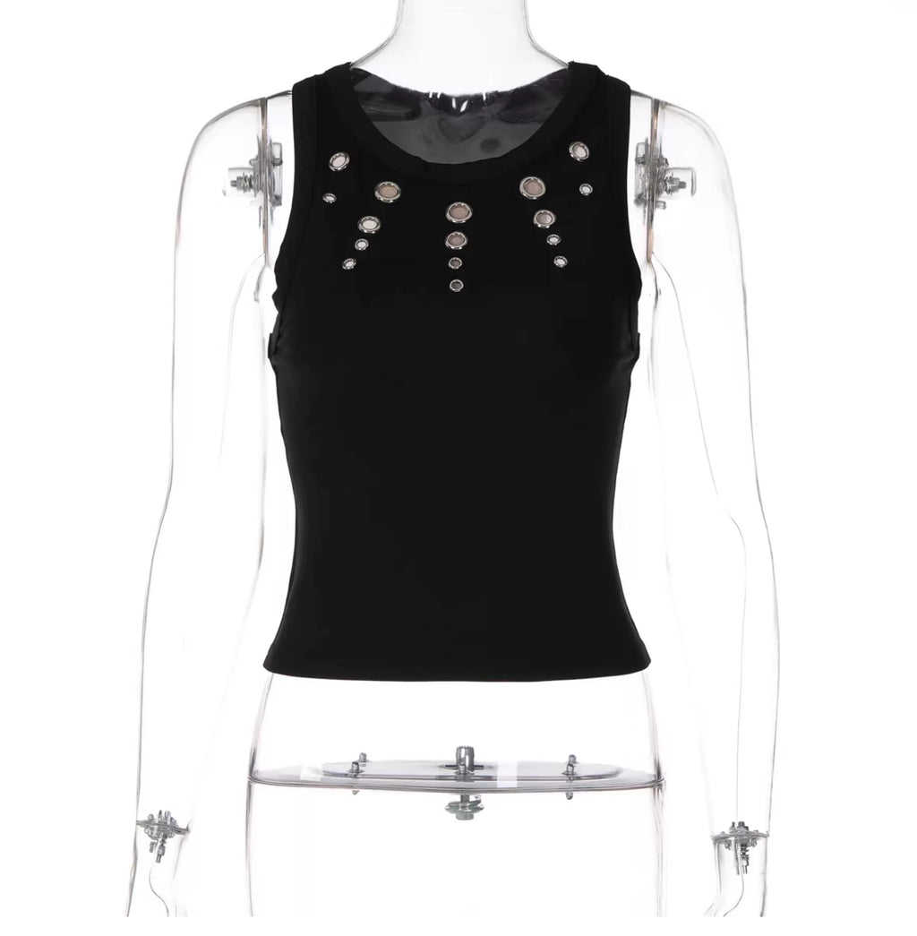 Farah Stud Detail Tank Top