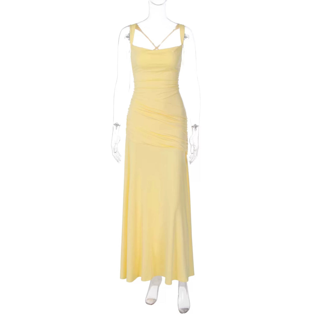 Serena Lace-Up Back Maxi Dress