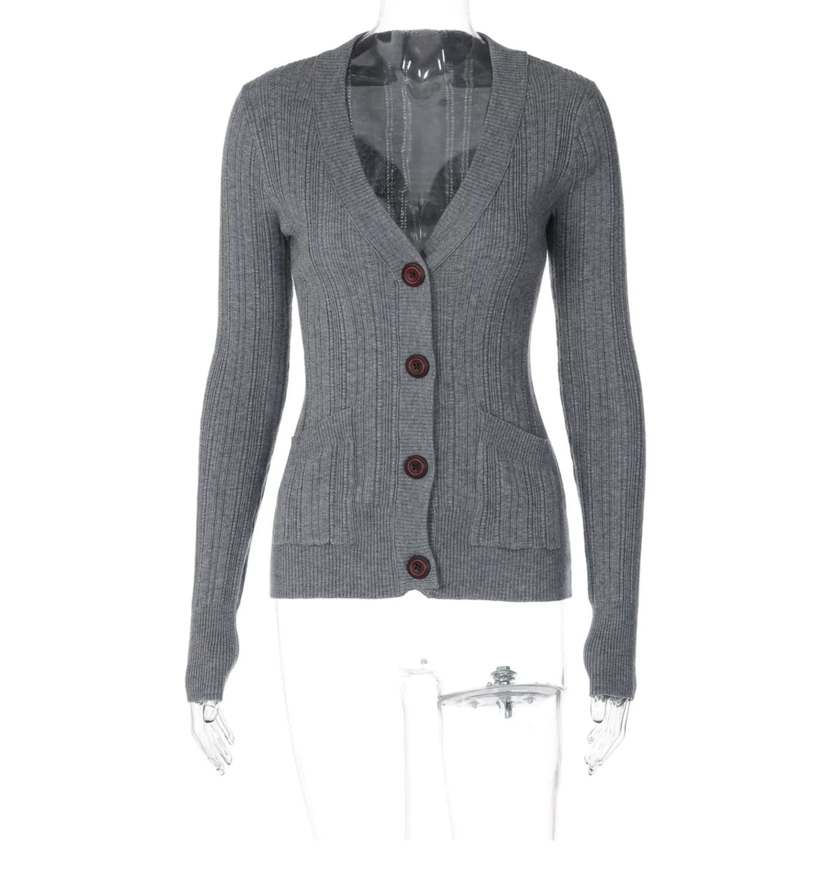 Dahlia Ribbed Knit Cardigan