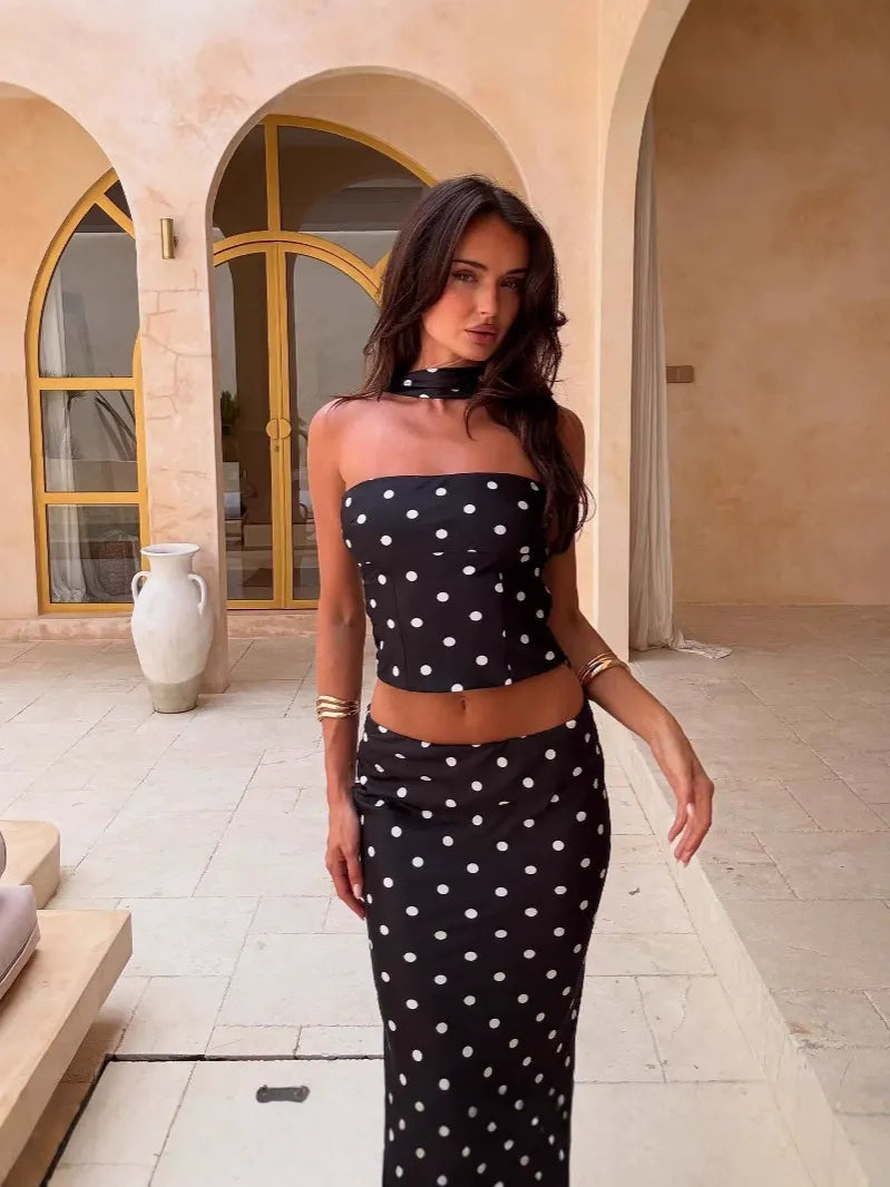 Fiore Polka Dot Two-Piece Set