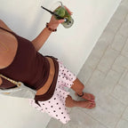 Ilayra Polka Dot Mini Skirt Set