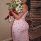 Odelin Cherry Print Cami Maxi Dress