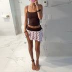 Ilayra Polka Dot Mini Skirt Set