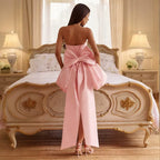 Rilena Bow Back Strapless Mini Dress