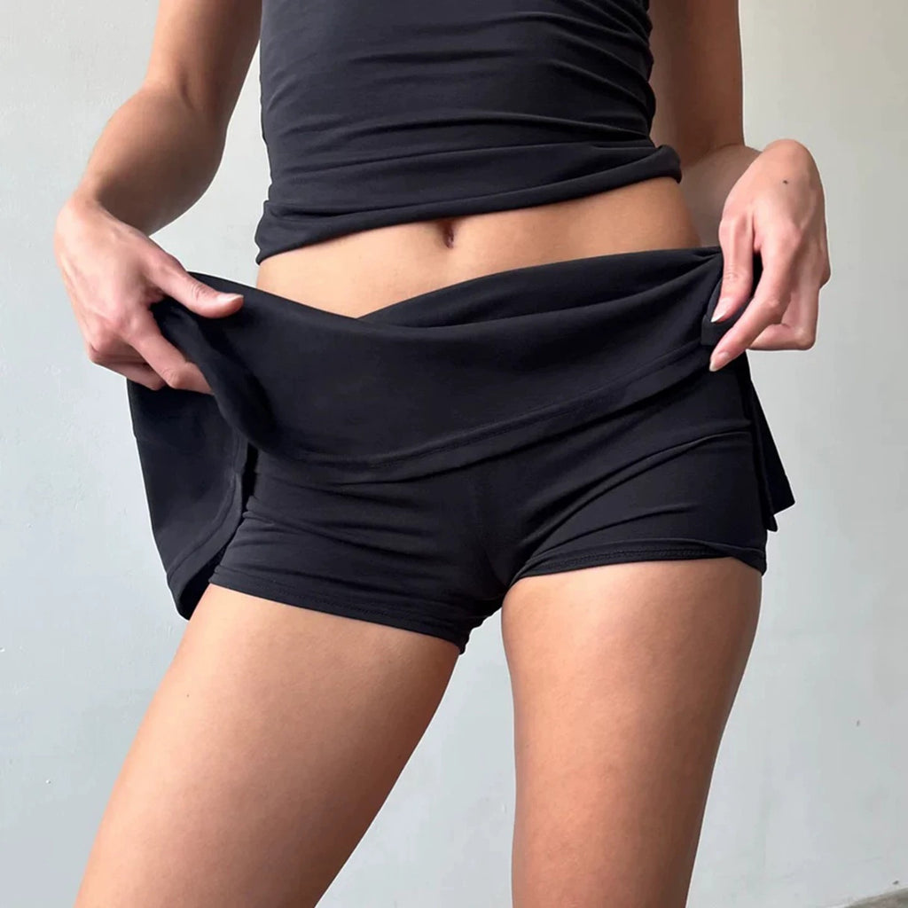 Eliza Asymmetric Mini Skort