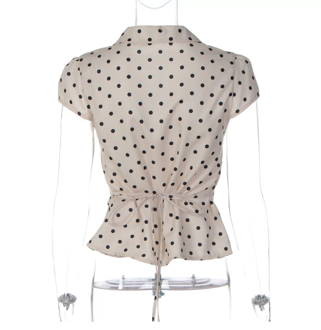 Natalia Vintage Button-Up Top