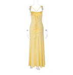 Serena Lace-Up Back Maxi Dress