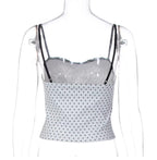 Hina Lace Polka Dot Cami Top