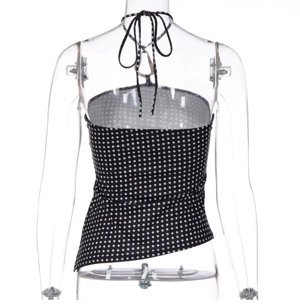 Emi Polka Dot Halter Top