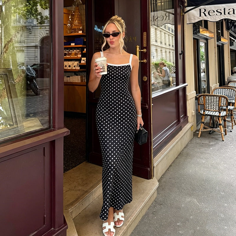 Sancia Polka Dot Cami Maxi Dress