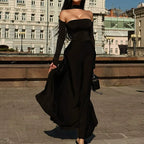 Cerelia Off-Shoulder Sleeve Maxi Dress