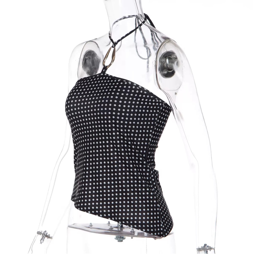 Emi Polka Dot Halter Top