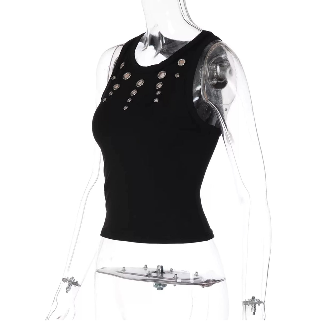 Farah Stud Detail Tank Top