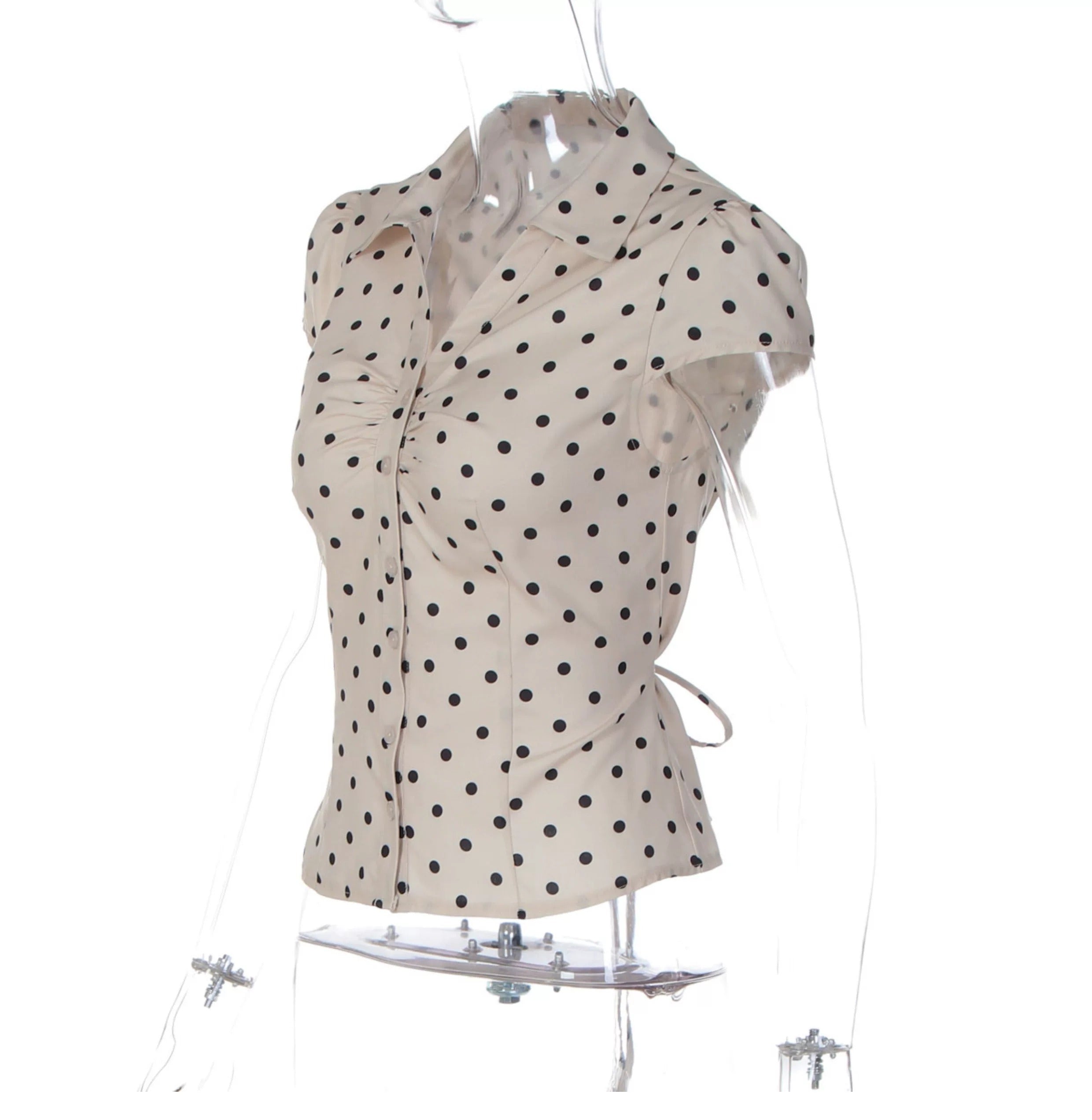 Natalia Vintage Button-Up Top