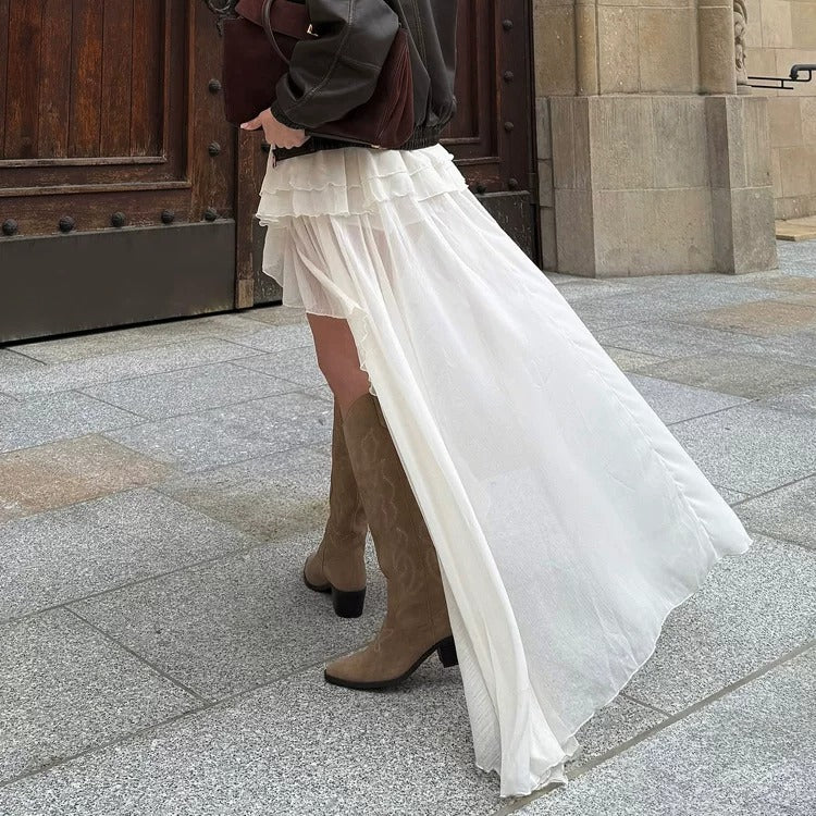Ylenia Flow Ruffle Maxi Skirt