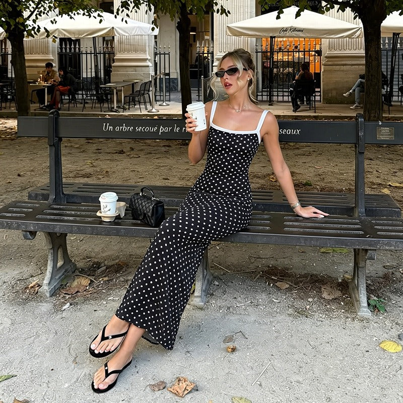 Sancia Polka Dot Cami Maxi Dress
