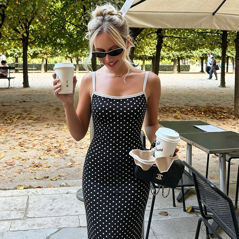 Sancia Polka Dot Cami Maxi Dress