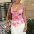 Desira Floral Sheer Mesh Cami Top