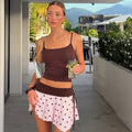 Ilayra Polka Dot Mini Skirt Set