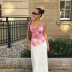 Desira Floral Sheer Mesh Cami Top