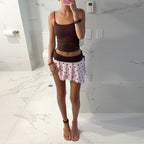 Ilayra Polka Dot Mini Skirt Set
