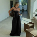 Ivona Strapless Drop Waist Maxi Dress