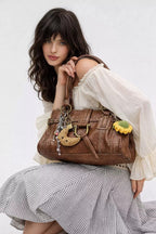 Selma Rivet Luxe Shoulder Bag