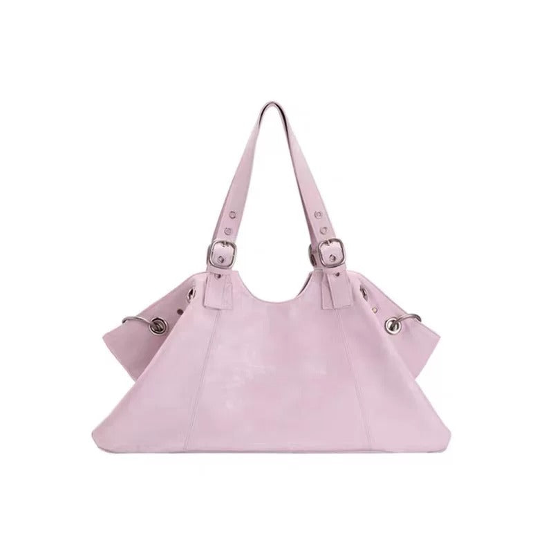 Maeve Buckle Detail Oversized Shoulder Bag