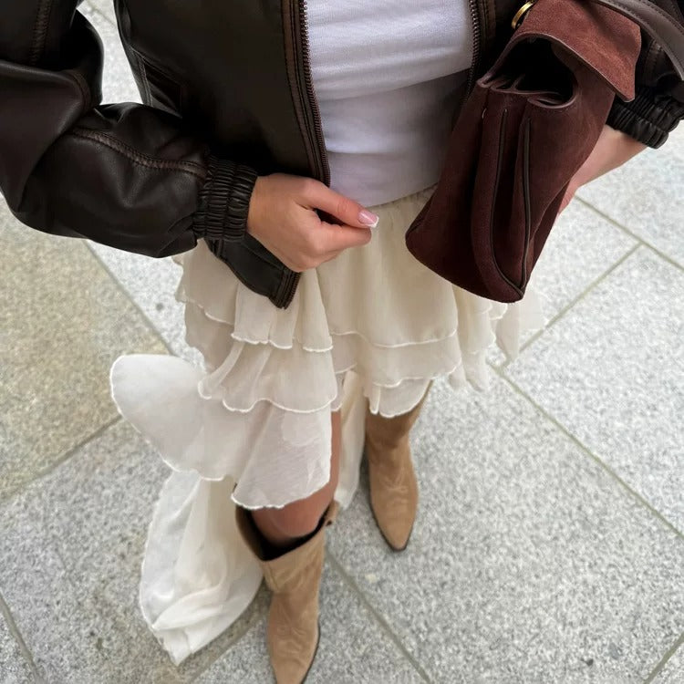 Ylenia Flow Ruffle Maxi Skirt