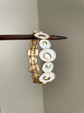 Maren Vintage Enamel Disc Bracelet