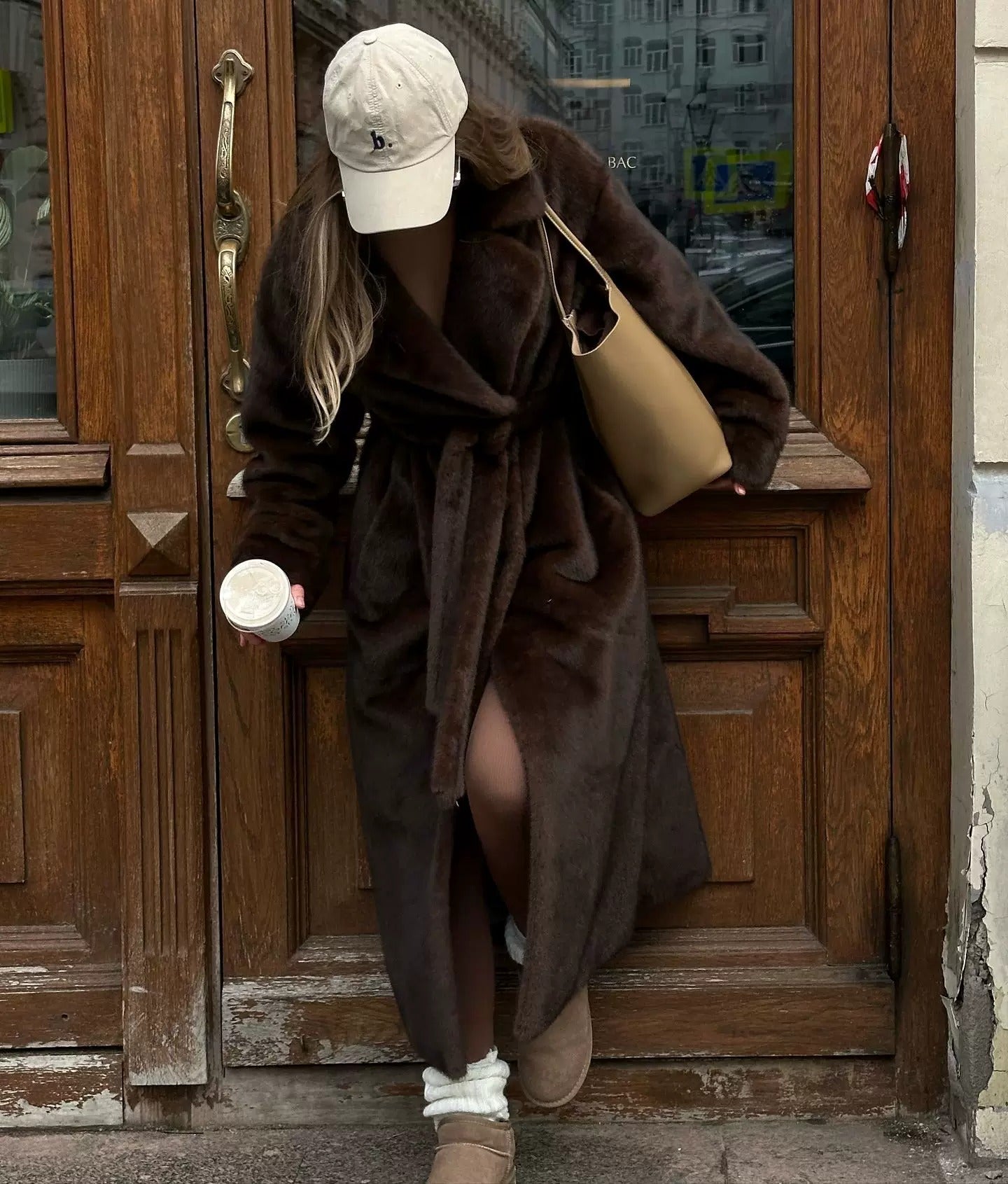 Tabitha Chocolate Faux Fur Coat