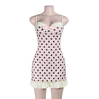 Sorelly Polka Dot Ruffle Mini Dress