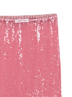 Pink Sequin Midi Skirt