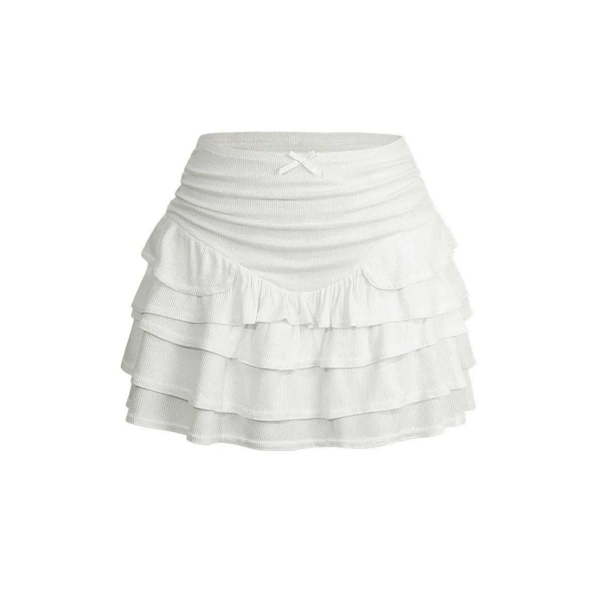 Iman Layered Ruffle Mini Skirt