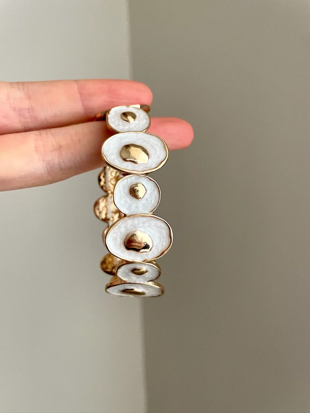Maren Vintage Enamel Disc Bracelet