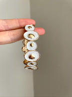 Maren Vintage Enamel Disc Bracelet