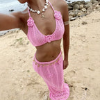Grazia Crochet Maxi Skirt Set