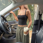 Sorel Polka Dot Crop Cami Top