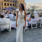 Samirah Halter Corset Maxi Dress