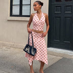 Orlina Polka Dot Skirt Set