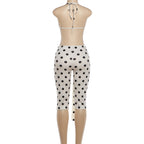 Danira Polka Dot Capri Pants Set