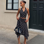 Orlina Polka Dot Skirt Set