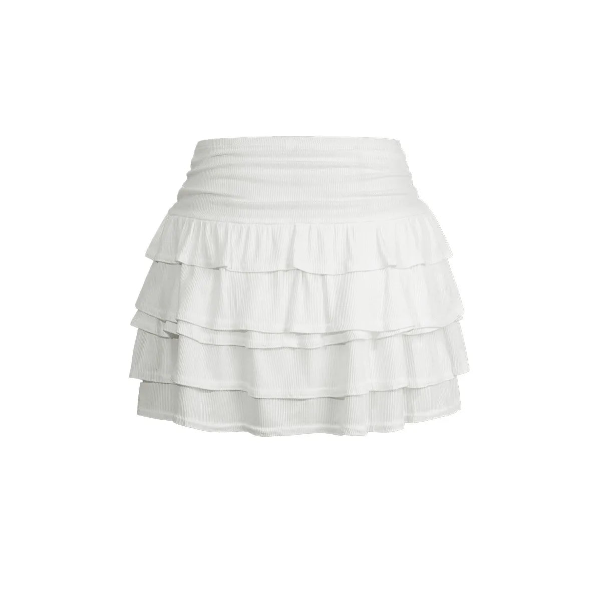 Iman Layered Ruffle Mini Skirt
