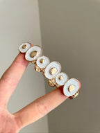 Maren Vintage Enamel Disc Bracelet
